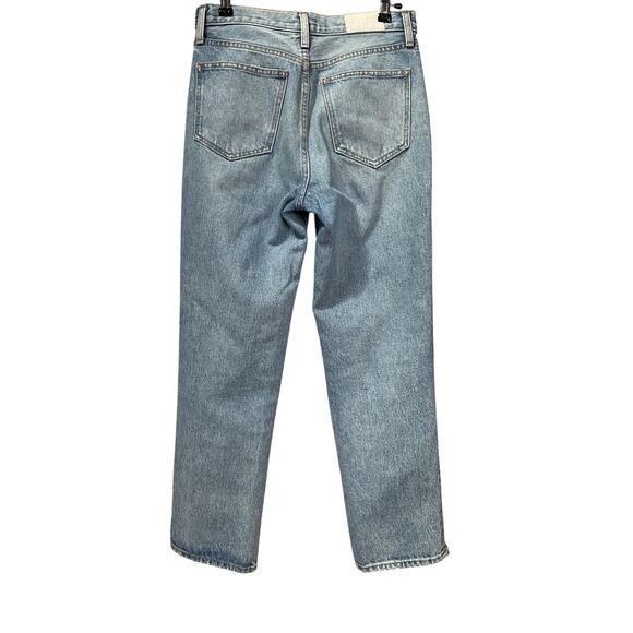 Pistola 'Charlie' Blue Cotton High Rise Straight Ankle Denim Jean Size 26 - Picture 3 of 5